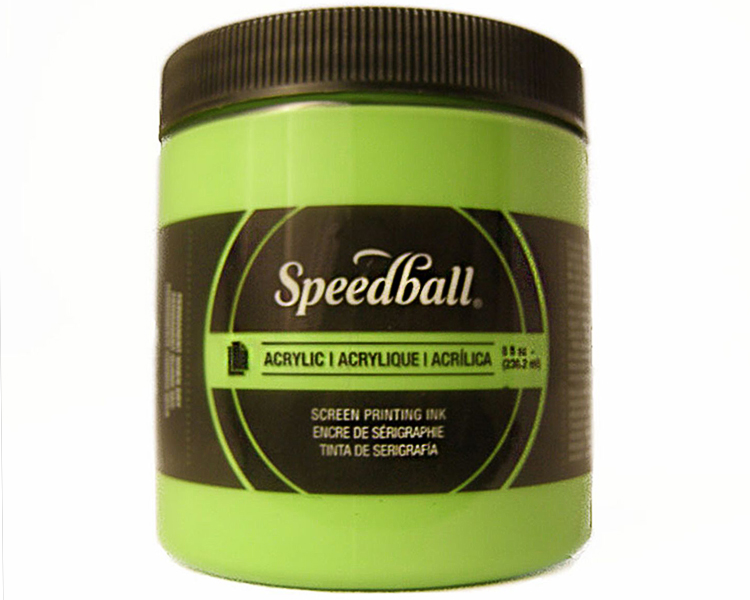 Speedball Screen Ink 8oz - Fluorescent Lime Green