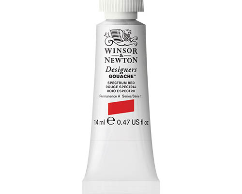 Winsor & Newton Designers Gouache  14mLl Tube  Spectrum Red