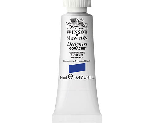 Winsor & Newton Designers Gouache  14mL Tube  Ultramarine