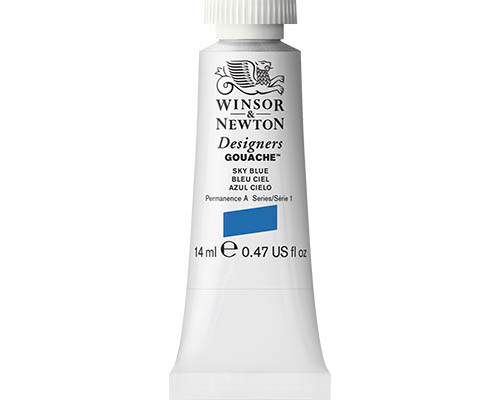 Winsor & Newton Designers Gouache  14mL Tube  Sky Blue