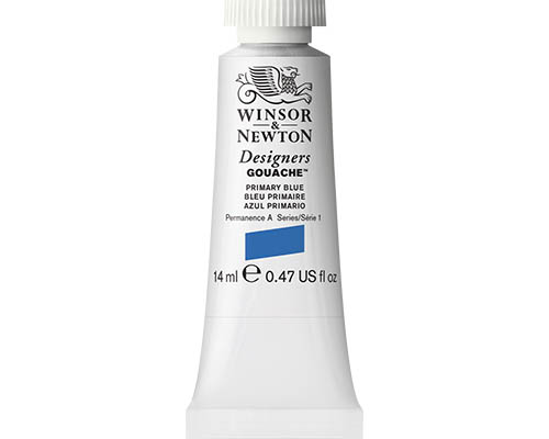 Winsor & Newton Designers Gouache  14mL Tube  Primary Blue