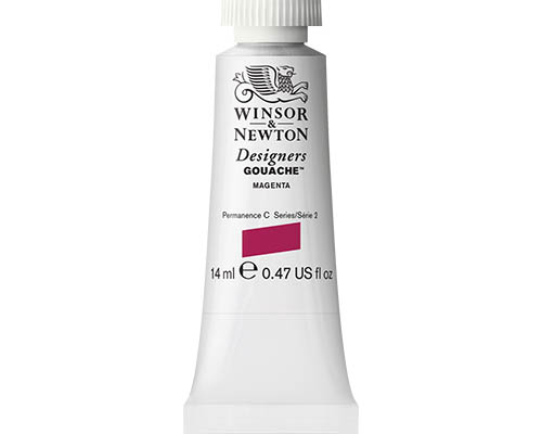 Winsor & Newton Designers Gouache  14mL Tube  Magenta