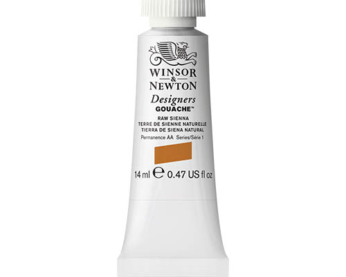 Winsor & Newton Designers Gouache  14mL Tube  Raw Sienna