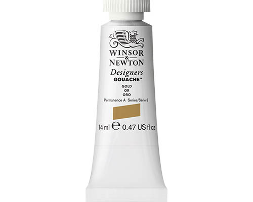 Winsor & Newton Designers Gouache  14mL Tube  Gold