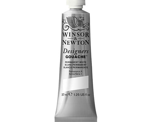 Winsor & Newton Designers Gouache  37mL Tube   Permanent White