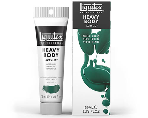 Liquitex Heavy Body Acrylic  Muted Collection  2oz Tube  Muted Green 