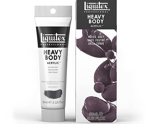 Liquitex Heavy Body Acrylic – 2oz Tube – Muted Grey