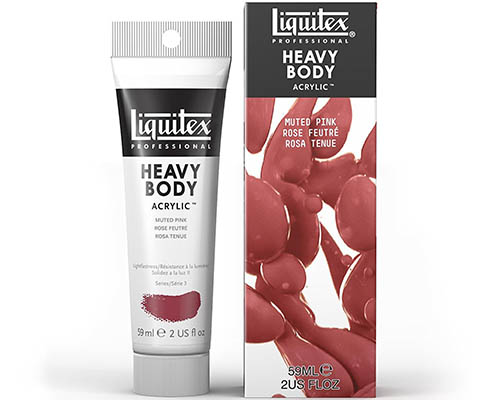 Liquitex Heavy Body Acrylic – Muted Collection – 2oz Tube – Muted Pink