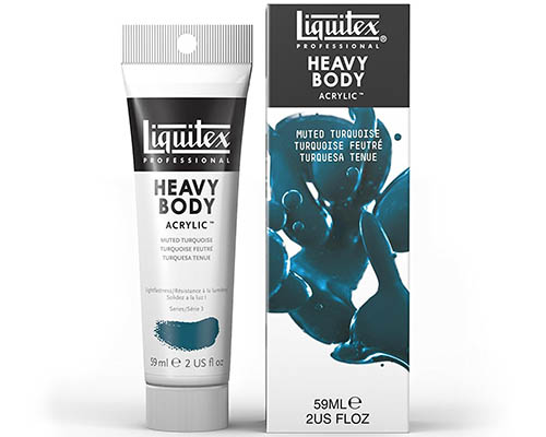 Liquitex Heavy Body Acrylic – Muted Collection – 2oz Tube – Muted Turquoise 2oz
