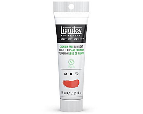 Liquitex Heavy Body Cadmium-Free Acrylic  2 oz Tube  Red Light