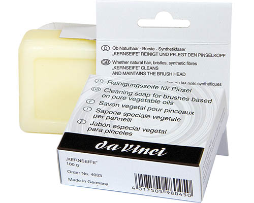 da Vinci All Natural Brush Soap  Vegetable Oil  100g Bar