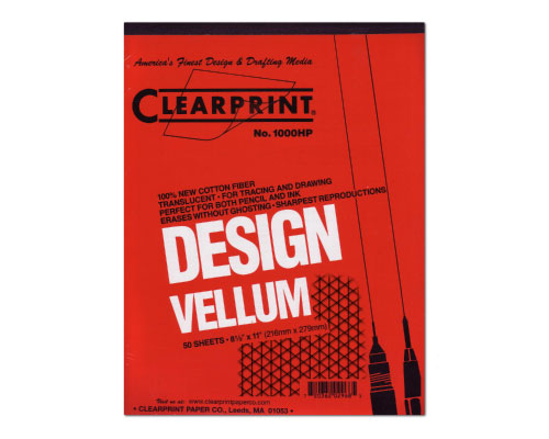 Clearprint Design Vellum Pad - 8.5 x 11 in.