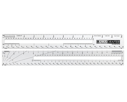 Alumicolor Pica Point Ruler 12