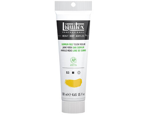 Liquitex Heavy Body Cadmium-Free Yellow Medium – 4.65oz