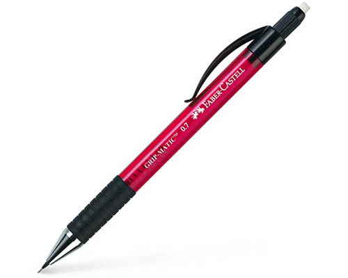 Faber-Castell Grip Matic Mechanical Pencil  0.7mm Red 