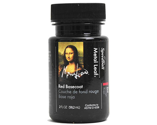 Speedball Mona Lisa  Metal Leaf Red Basecoat  2oz