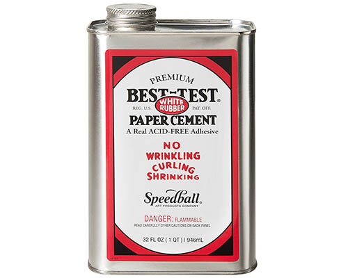 Best-Test White Rubber Paper Cement  32oz 