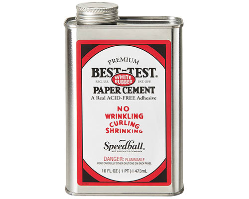 Best-Test White Rubber Paper Cement  16oz