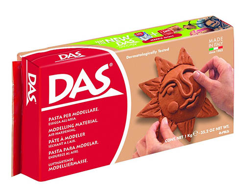 DAS Modeling Clay Italian Sculpting Terracotta Clay Air Dry Clay 500g 