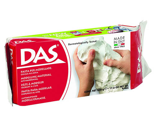 DAS Color Air-Hardening Clay – 500g – White