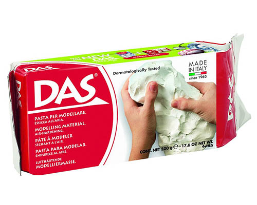 DAS Color Air-Hardening Clay  500g  White