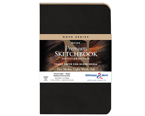 Stillman & Birn Nova Series Softcover Sketchbook – Beige – 5.5 x 8.5 in. 