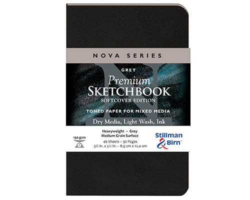 Stillman & Birn Nova Series Softcover Sketchbook – Grey – 3.5 x 5.5 in.
