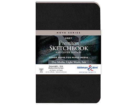 Stillman & Birn Nova Series Softcover Sketchbook – Grey – 5.5 x 8.5 in.