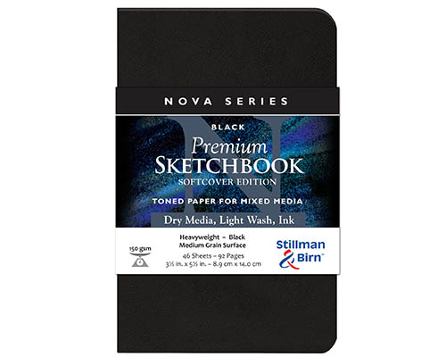 Stillman & Birn Nova Softcover Sketchbook, Grey, 3.5X5.5 Inches