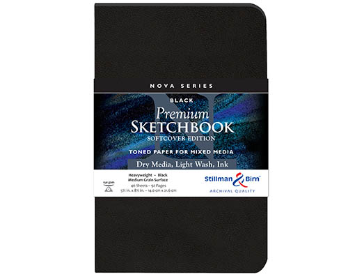 Stillman & Birn Nova Series Softcover Sketchbook – Black – 5.5 x 8.5