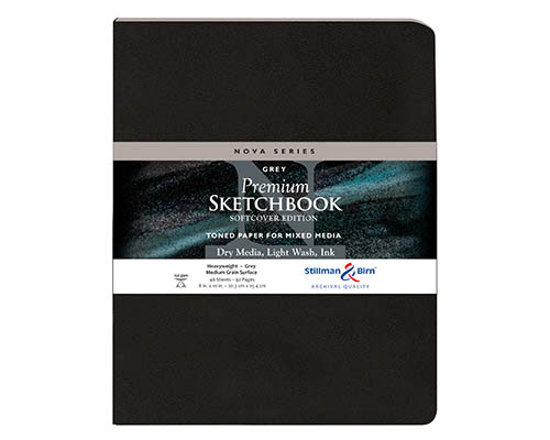 Stillman & Birn Nova Series Softcover Sketchbook – Grey – 8 x 10 in.