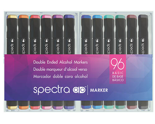 Chartpak Spectra Ad Markers  Basic Set of 96