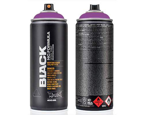 Montana BLACK Spray Paint – 400mL Can – Monster