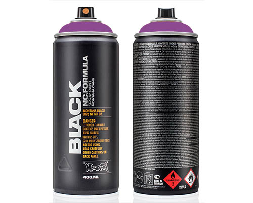 Montana BLACK Spray Paint  400mL Can  Monster