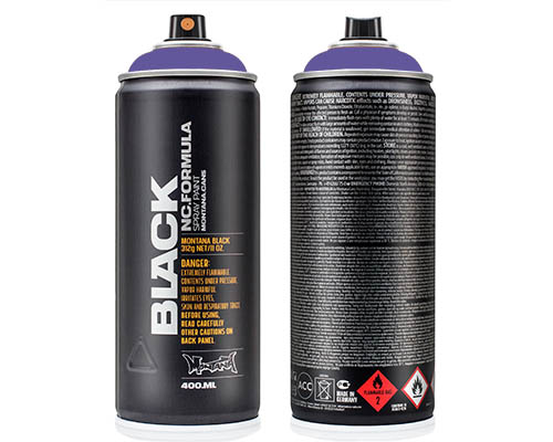 Montana BLACK Spray Paint  400mL Can  Royal Purple