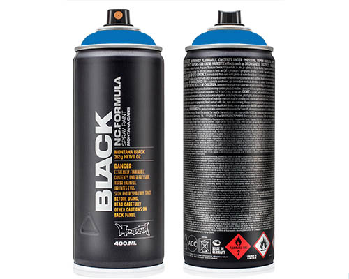 Montana BLACK Spray Paint – 400mL Can – Horizon