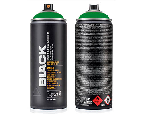 Montana BLACK Spray Paint  400mL Can  Boston