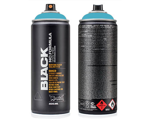 Montana BLACK Spray Paint  400mL Can  Cool Cologne