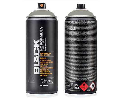 Montana BLACK Spray Paint  400mL Can  Shark