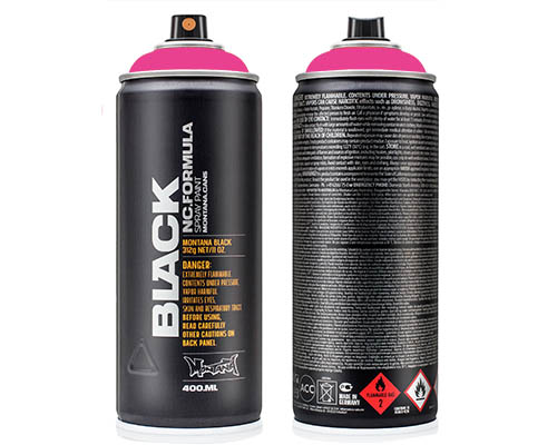 Montana BLACK Spray Paint  400mL Can  Beast