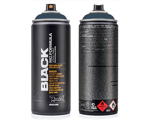 Montana BLACK Spray Paint  400mL Can  Space