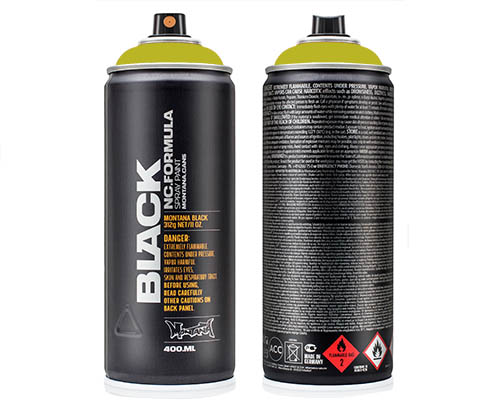 Montana BLACK Spray Paint – 400mL Can – Pear Green