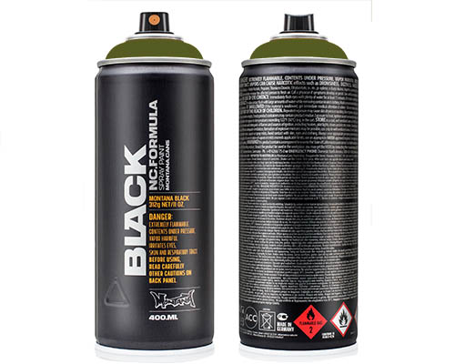 Montana BLACK Spray Paint – 400mL Can – Troops
