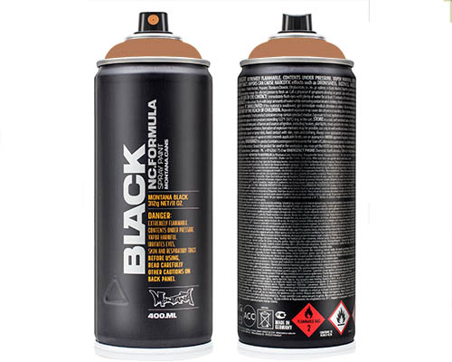 Montana BLACK Spray Paint  400mL Can  Frapeé