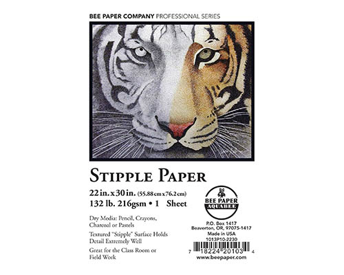 Bee Paper  Stipple Paper 132lb.  22 x 30 in. 