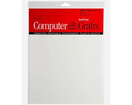 Grafix Inkjet Adhesive Film  Matte  8.5 x 11 in.