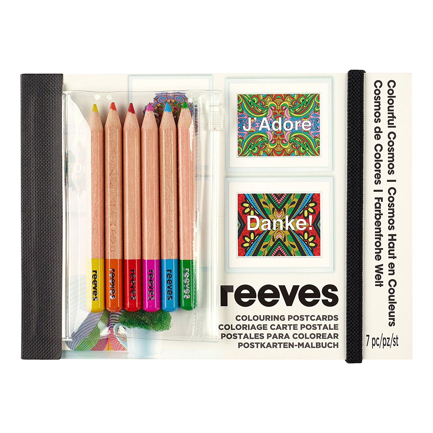 Reeves Colouring Postcards Set – Colourful Cosmos