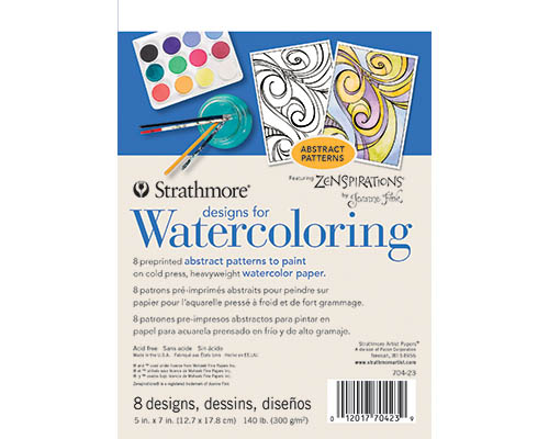 Strathmore Designs for Watercolour  Abstract Designs 5 x 7 in.