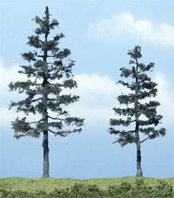 Realistic Pine Trees 5.25",4" 2 Per Package