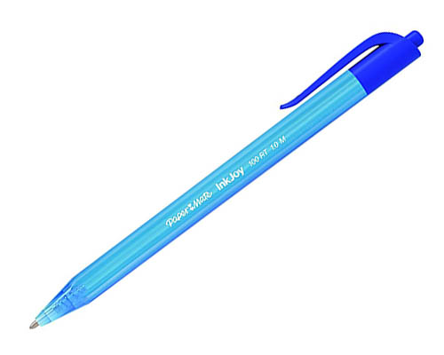 Paper Mate InkJoy  100RT Retractable Ballpoint Pen  1.0mm Os Blue